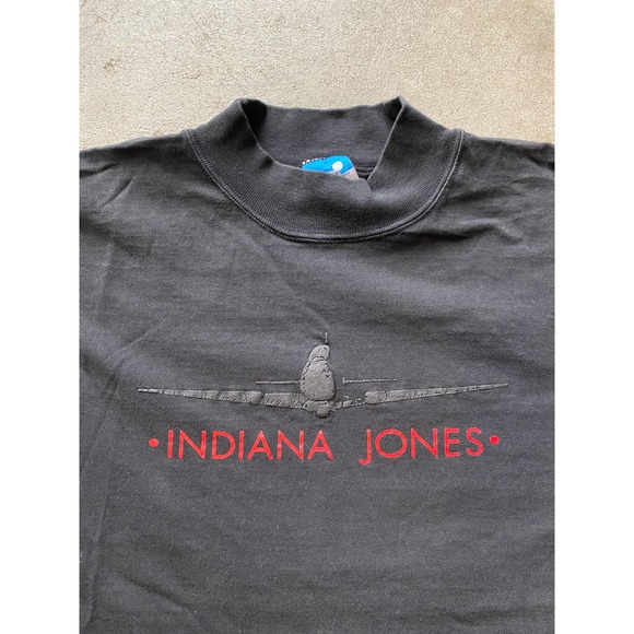 Indiana Jones Vintage Box Logo Movie Tee 80s Disney Character Fashions Tag - XL - Picture 3 of 8